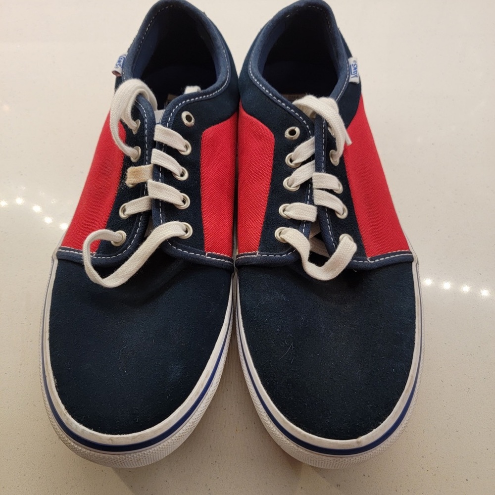 Vans men’s size 12 like new red and navy
